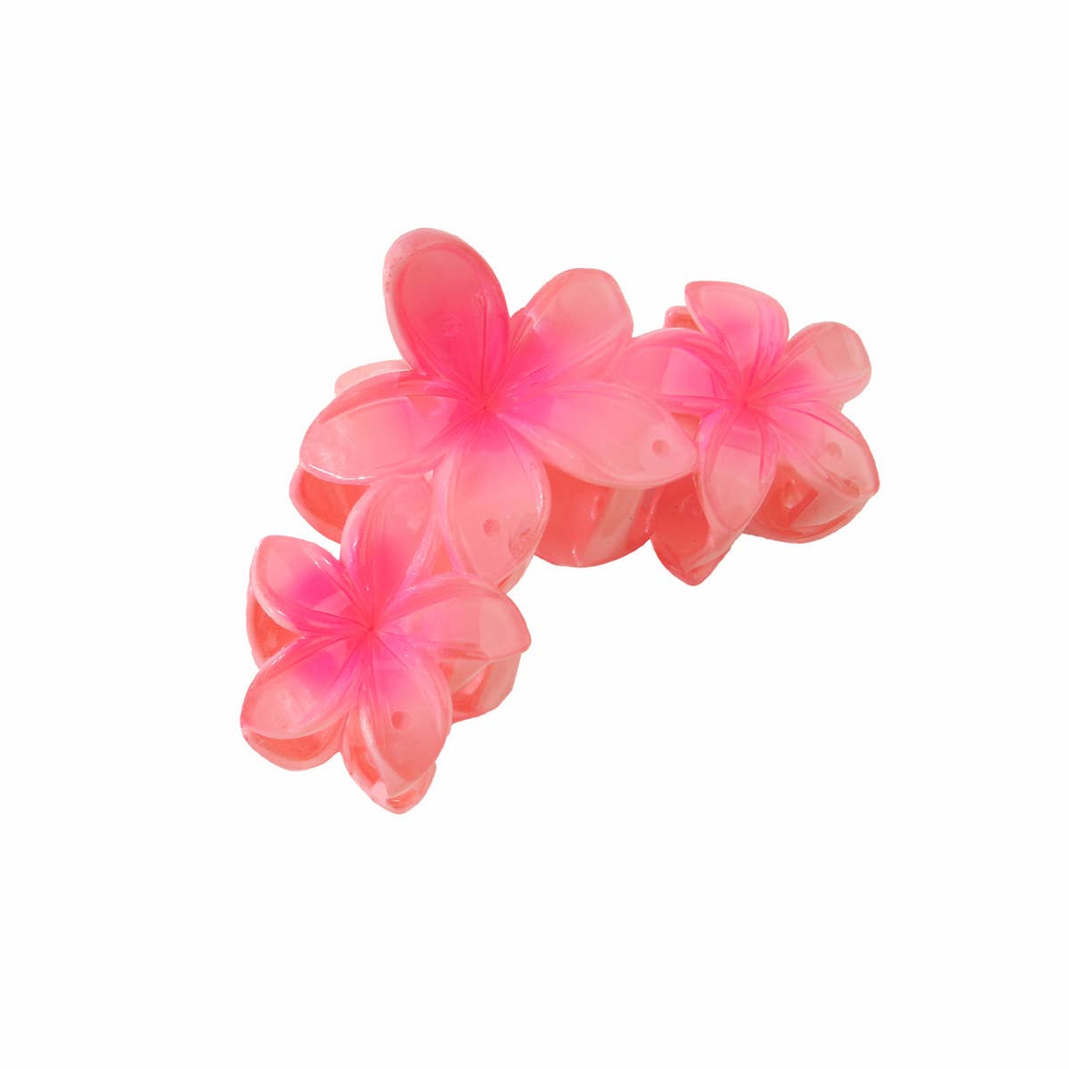 PLUMERIA FLOWER LARGE HAIR CLAW ELEGANT UPDO CLIP_CWAHA1064