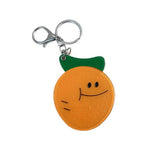CREATIVE ORANGE MIRROR WITH KEYCHAIN PORTABLE CUTE_CWMM6383