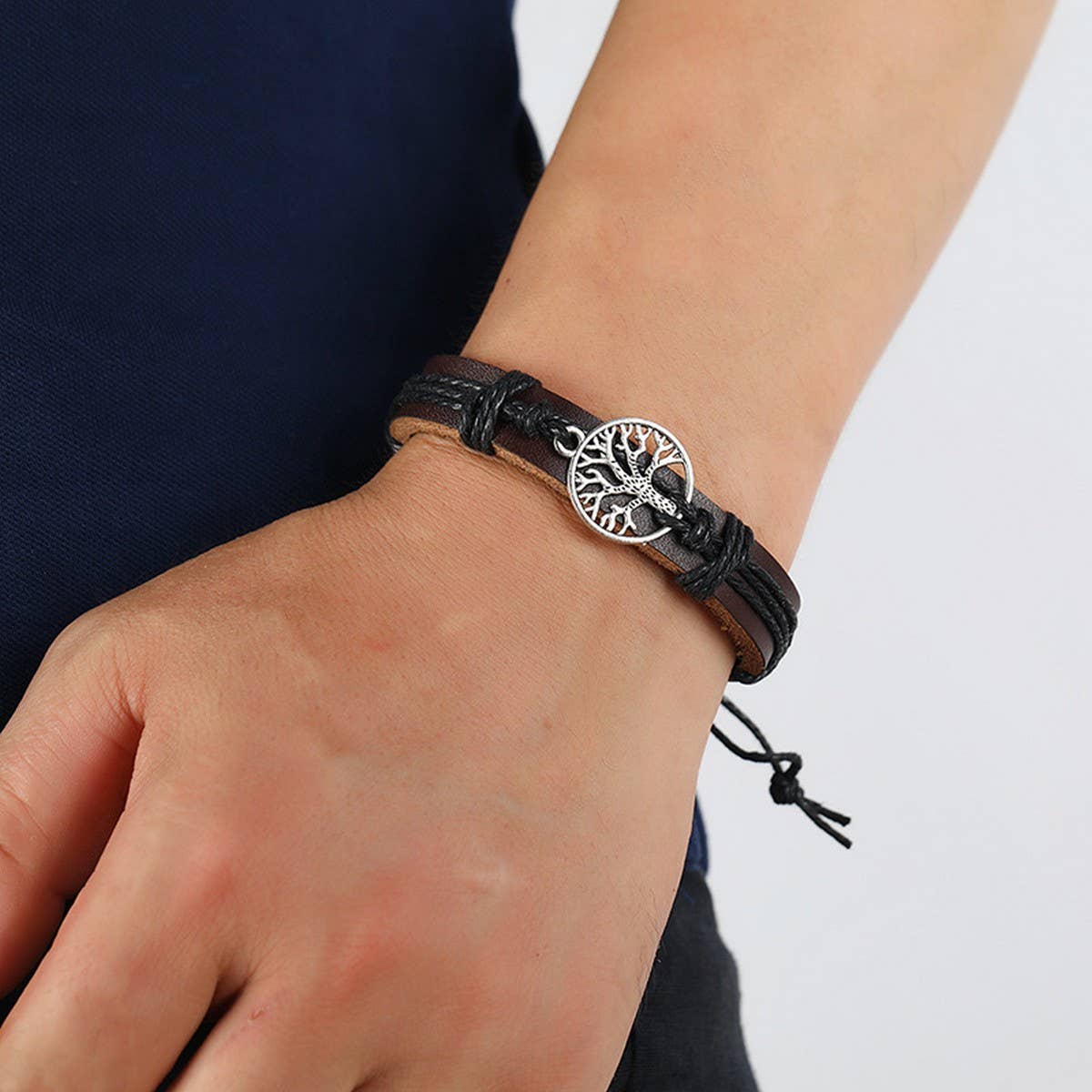 CREATIVE PERSONALITY DRAWABLE LEATHER BRACELET_CWMM4473