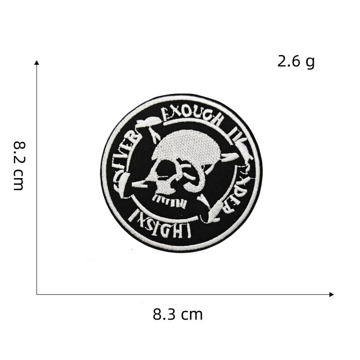 PUNK STYLE SKULL CREATIVE EMBROIDERY PATCH_CWMM4052
