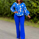 PRINTED TOP AND WIDE LEG PANTS TWO PIECE SET_CWSTB1142