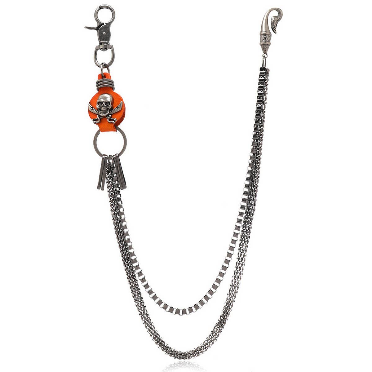 HIP HOP DISCO SKULL LEATHER PANTS CHAIN_CWMM4827