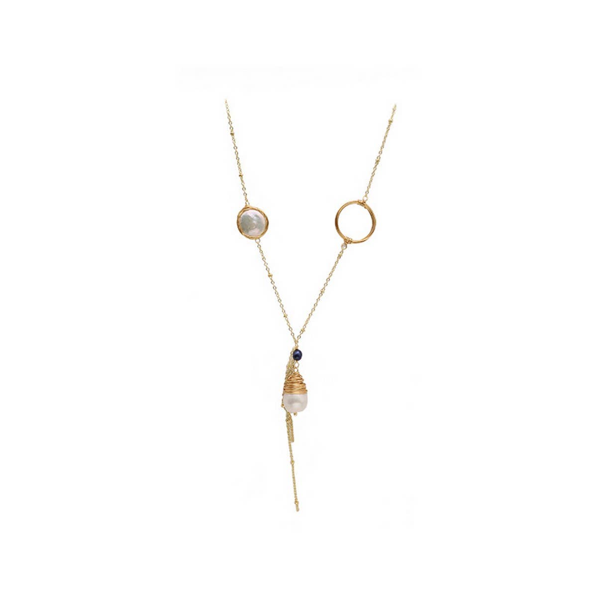 Versatile High-End Long Pearl Sweater Necklace