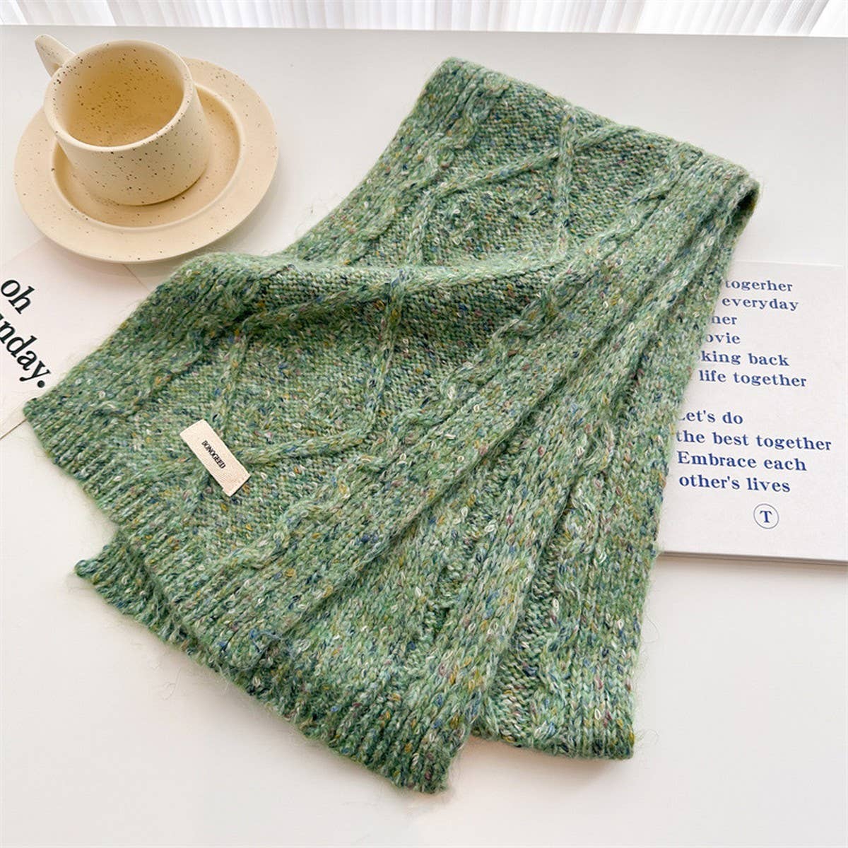 ELEGANT SOLID WOOL SCARF WRAP FOR FALL WINTER_CWASC2750