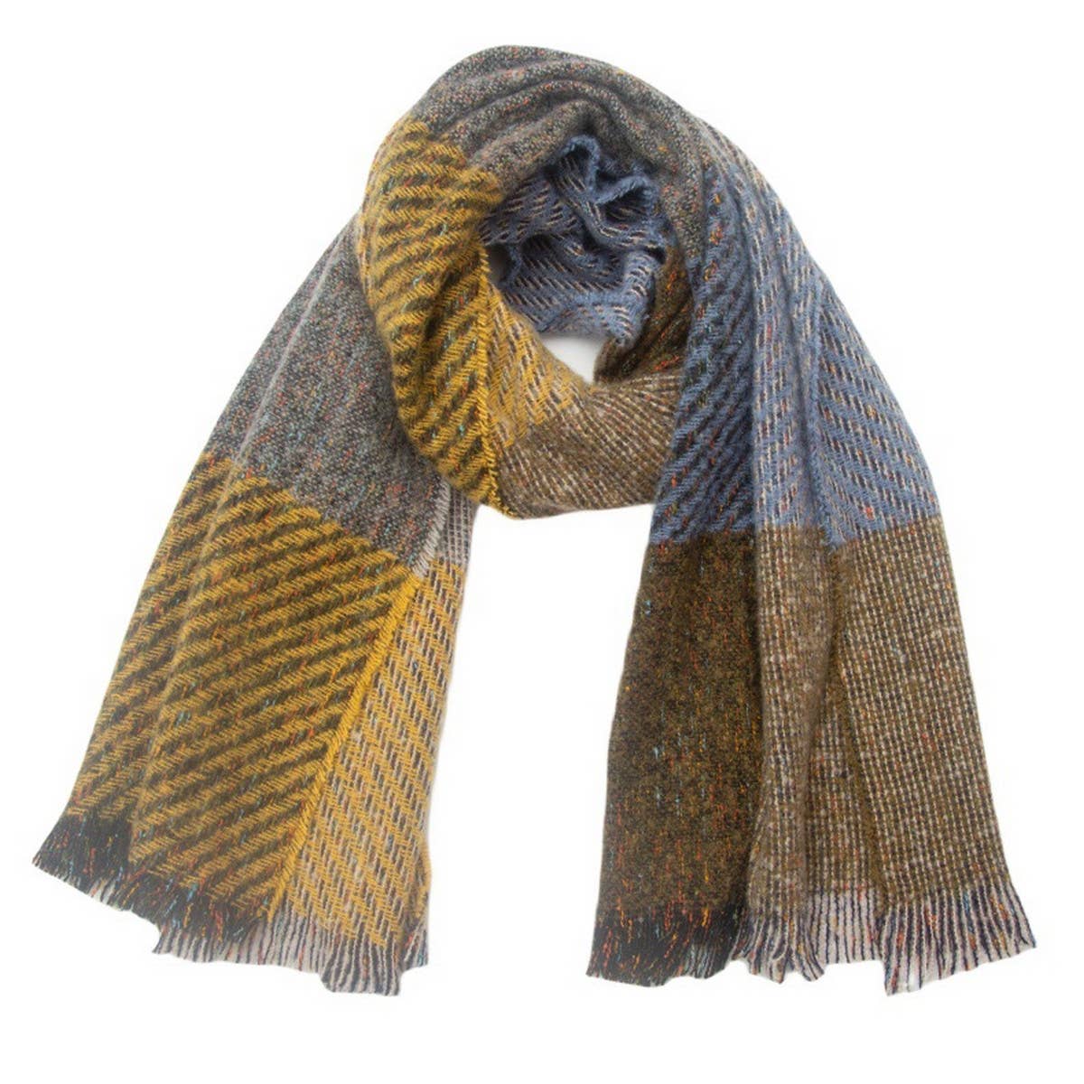 LARGE PLAID SCARF UNISEX WINTER WRAP SHAWL_CWASC0867
