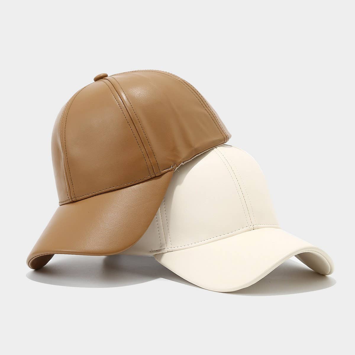 Pu Leather Baseball Cap For Men Vintage Style_Cwah04654