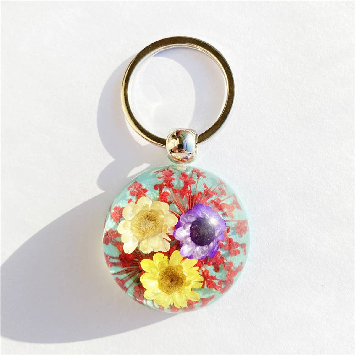 CREATIVE NEW STYLE DRIED FLOWER KEYCHAIN PENDANT_CWMM3710