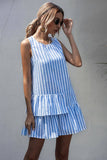Women Striped Irregular Dress_Cwdsd2674