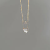 DOUBLE LAYER LOVE SHELL NECKLACE_CWAJE1258