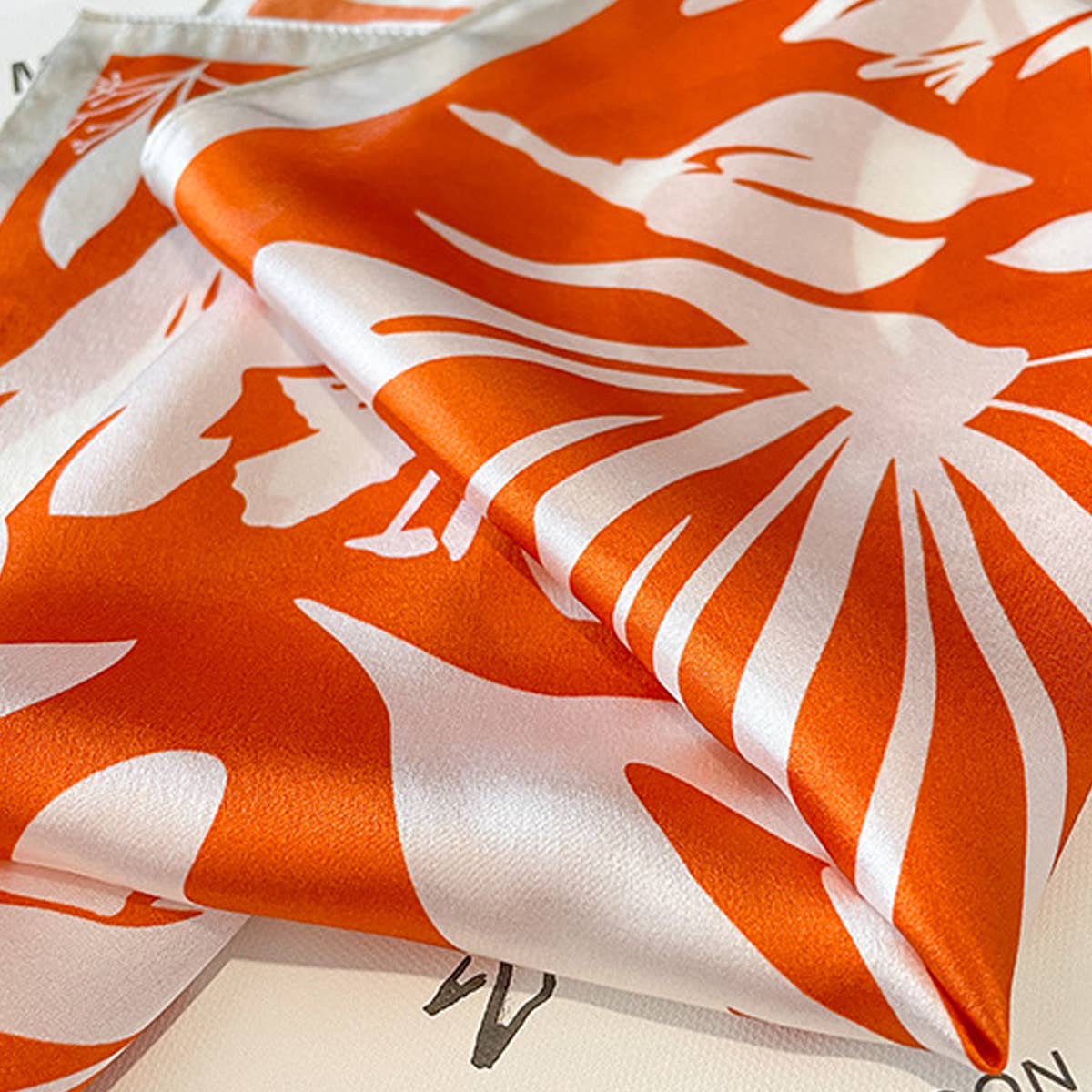 FLORAL SCARF FOR WOMEN ELEGANT GIFT SQUARE WRAP_CWASC0615