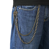 HIP HOP PUNK DOUBLE CHAIN PANTS CHAIN_CWMM4823