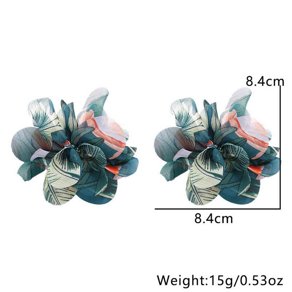 BOHO FABRIC PRINT HANDMADE ARTISTIC EARRINGS_CWMM6178