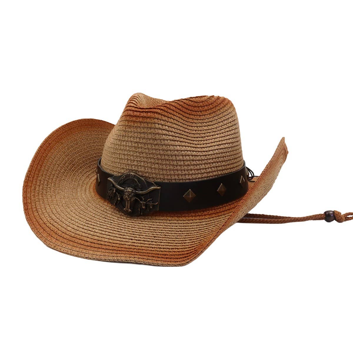 SPRAY PAINTED WESTERN COWBOY SUN HAT FOR MEN WOMEN_CWAH04492