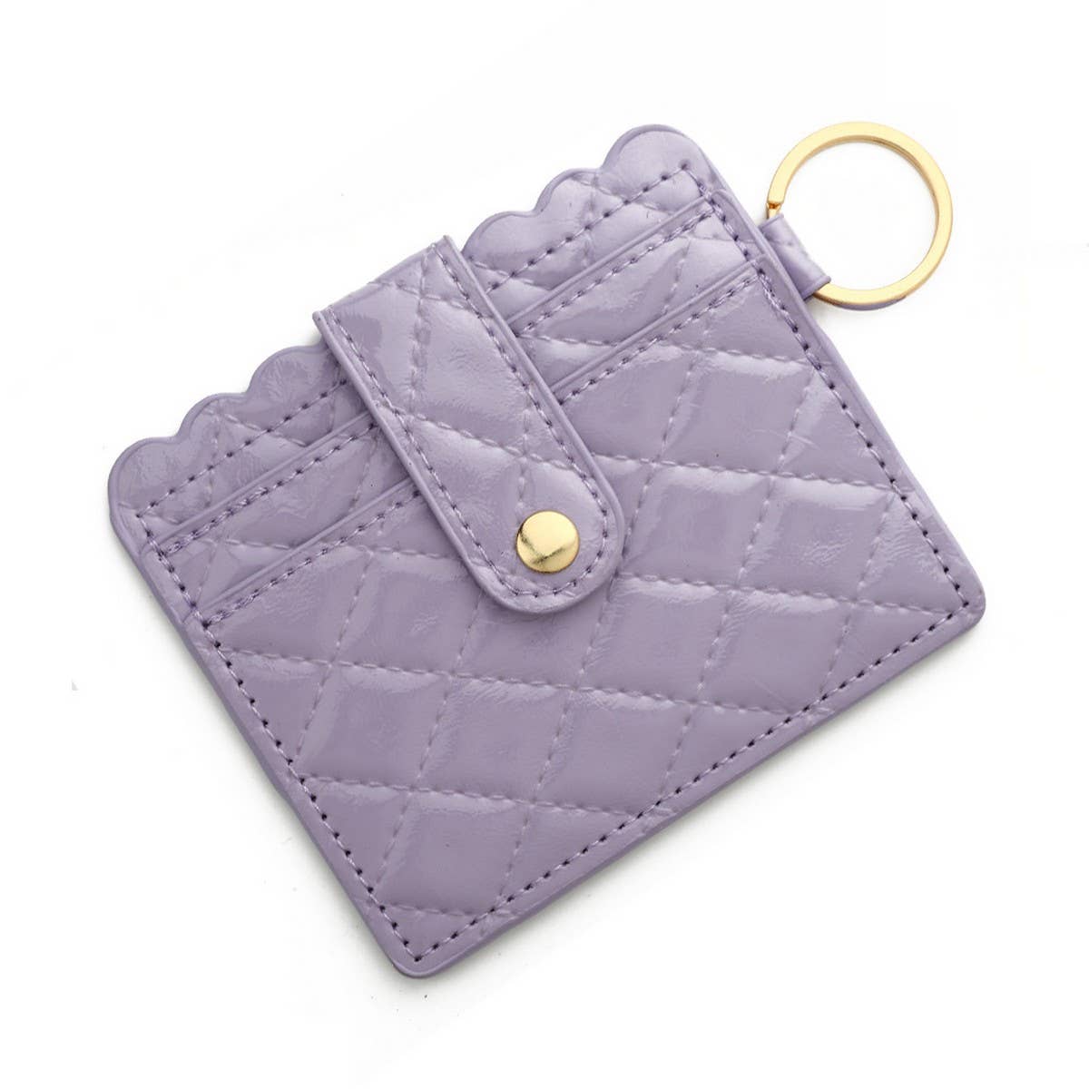 PU LEATHER WALLET WITH ID CARD KEY RING HOLDER_CWAB4935