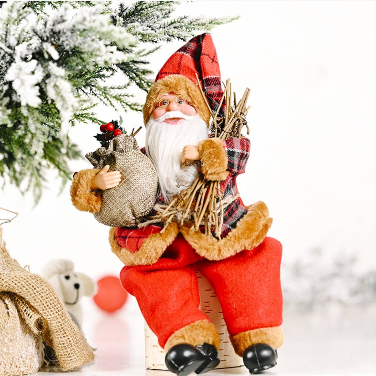 Cwasc1950_Christmas Doll Santa Claus Doll Decoration