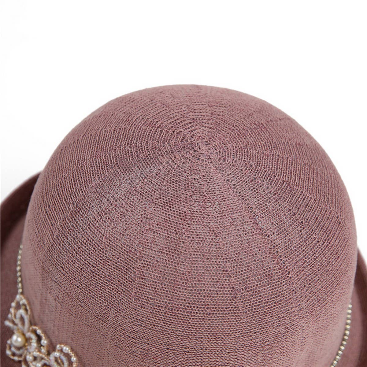 PEARL FLOWER HEMLINE FISHERMAN HAT_CWAH1454