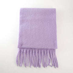 SOFT MOHAIR FEEL SCARF COZY WINTER WRAP_CWASC0323