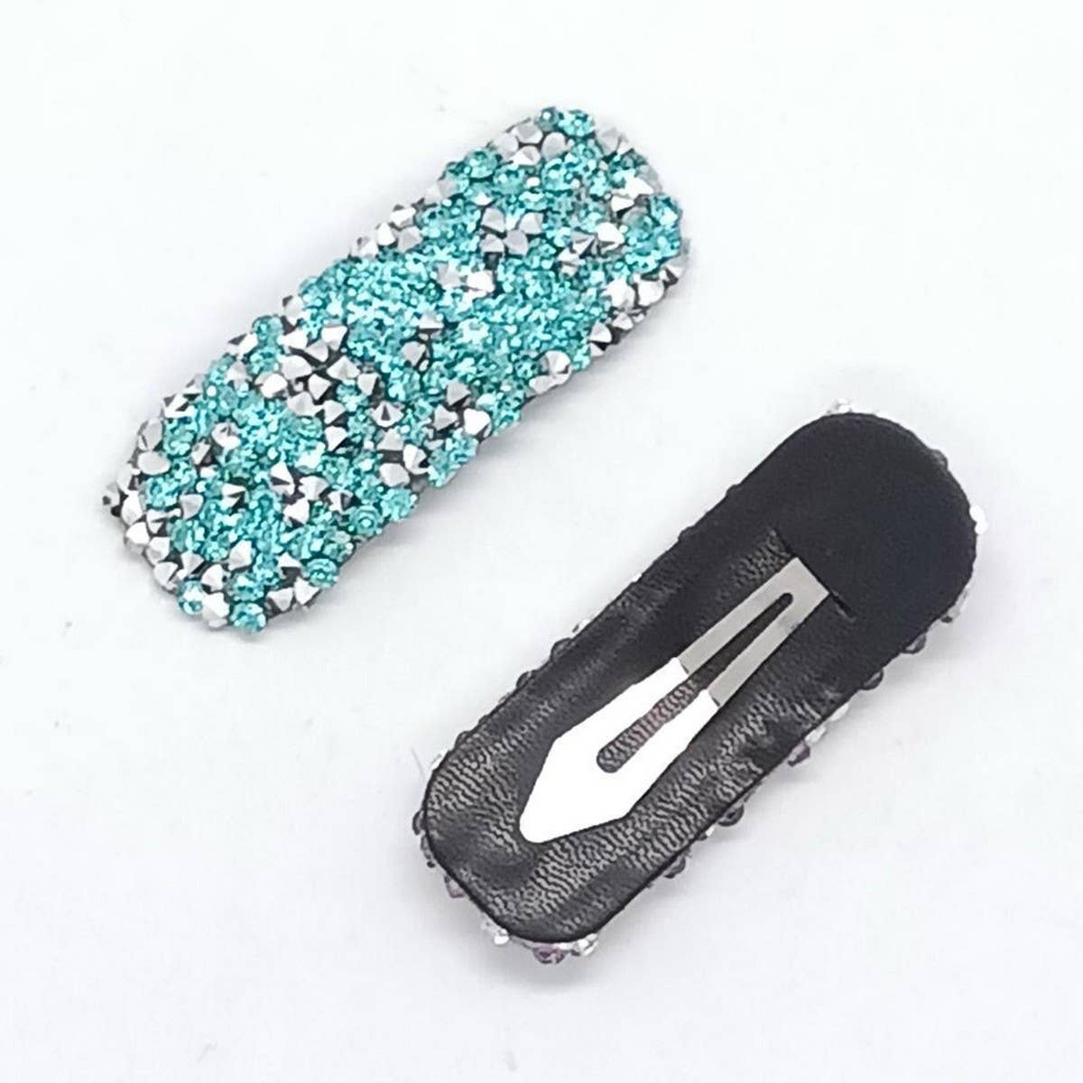 FRESH SWEET SILVER FULL RHINESTONE SIDE CLIP_CWAHA6363