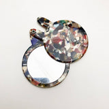 CUTE BUNNY COMPACT MIRROR ACETATE FLORAL_CWMM6374