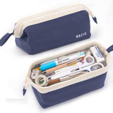 SOLID COLOR SIMPLE BOAT SHAPED PENCIL CASE_CWMM1974