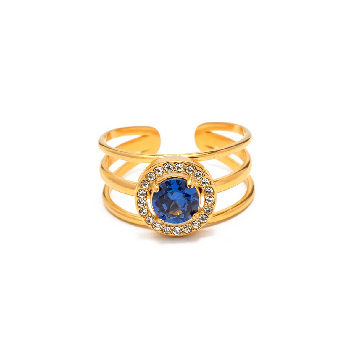 BLUE ROUND NON FADING VERSATILE RING_CWAJE1394