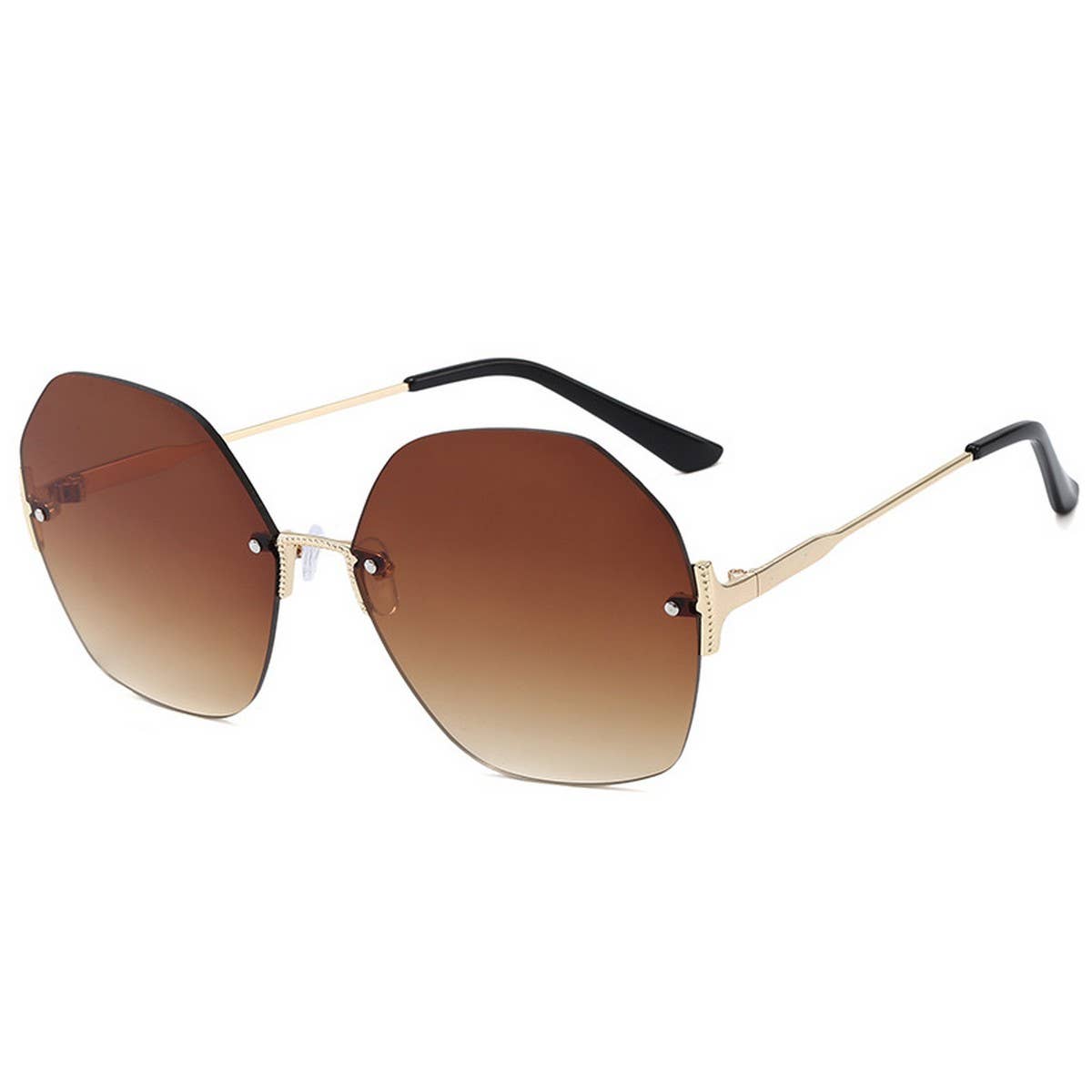 FRAMELESS GEOMETRIC T BAR SUNGLASSES FOR WOMEN_CWASG1169