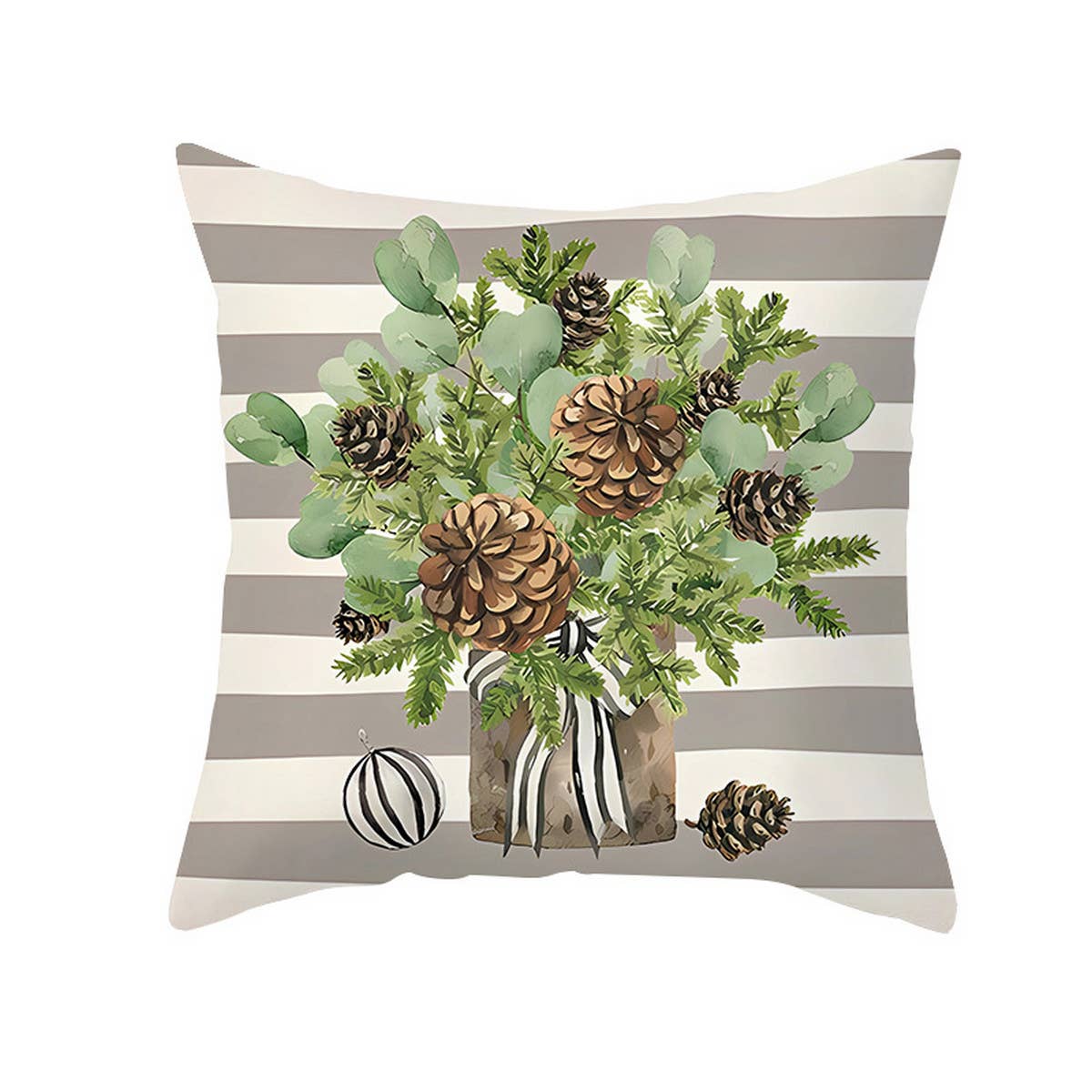 HOME PRODUCTS STRIPE PRINT PILLOWCASE_CWMM1390