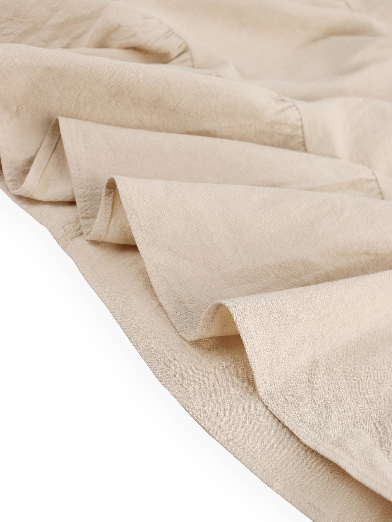 V-Neck And A Large Hem Loose And Casual Dress