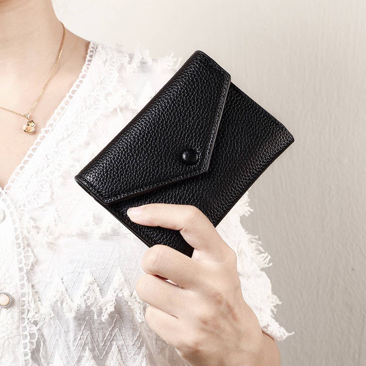 New Autumn Solid Envelope 3-Fold Wallet_Cwab06265