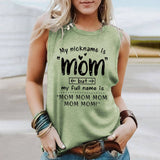 Solid Mother'S Day Vest