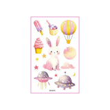 GLITTER CARTOON TATTOO STICKERS FOR KIDS BEAR SET_CWMM8363