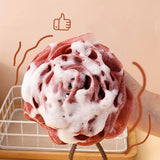 75G BATH BALL ROSE BATH FLOWER BATH BALL BATH POUF_CWMM3338
