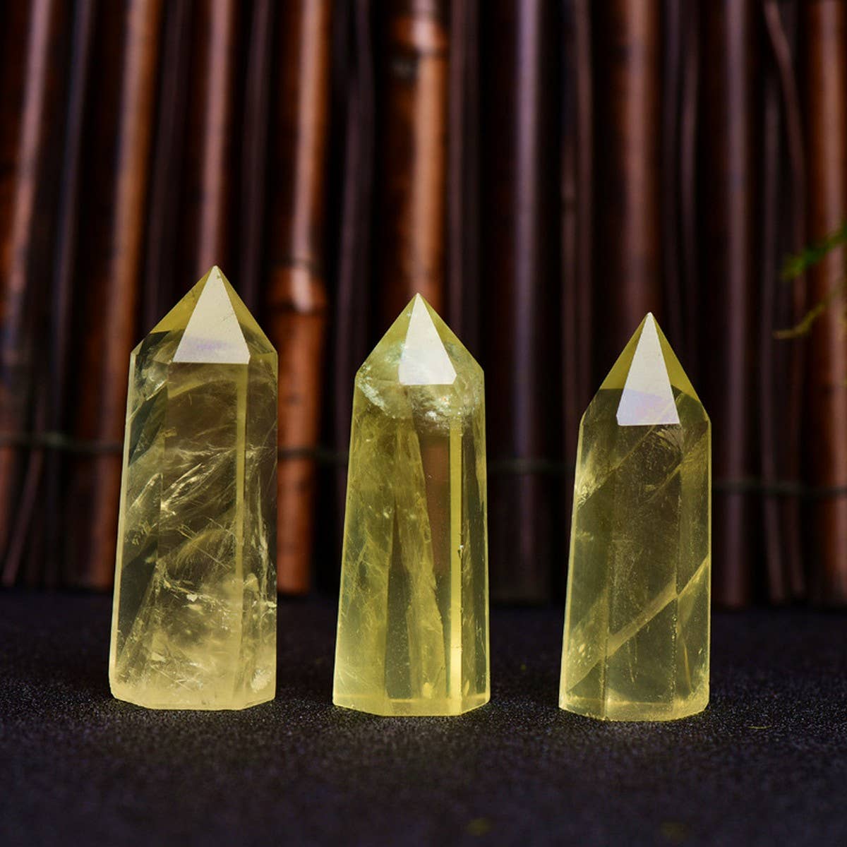 CITRINE CRYSTAL POINT HEX TOWER_CWMM8101