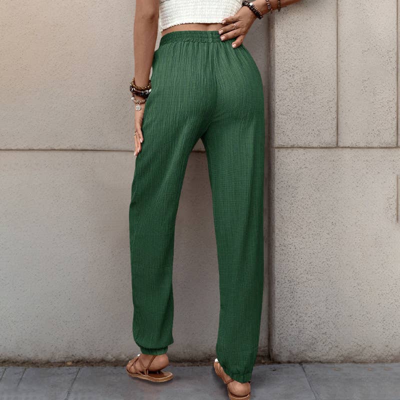 Texture Sense Casual Long Small Foot Pants