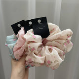 NEW EMBROIDERED FLOWERS HAIR SCRUNCHIES_CWAHA1736