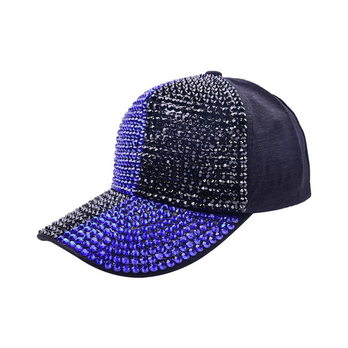 SUMMER BLING BASEBALL CAP STYLISH RHINESTONE HAT CWAH1236