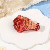 CUTE OCEAN STARFIS SEA SNAIL SMALL ACETATE HAIR CLAW CLIPS