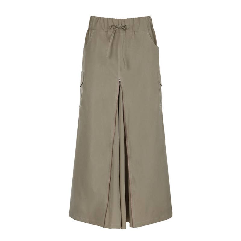 Zipper Slit Design Pocket Tooling Skirt