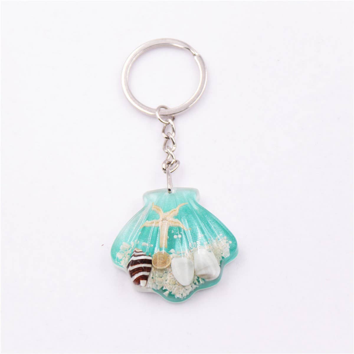 NEW SHELL STARFISH KEYCHAIN SOUVENIR PENDANT_CWMM3700