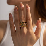 STYLISH AND PERSONALIZED SNAKE SHAPED DESIGN RING_CWAJE1393