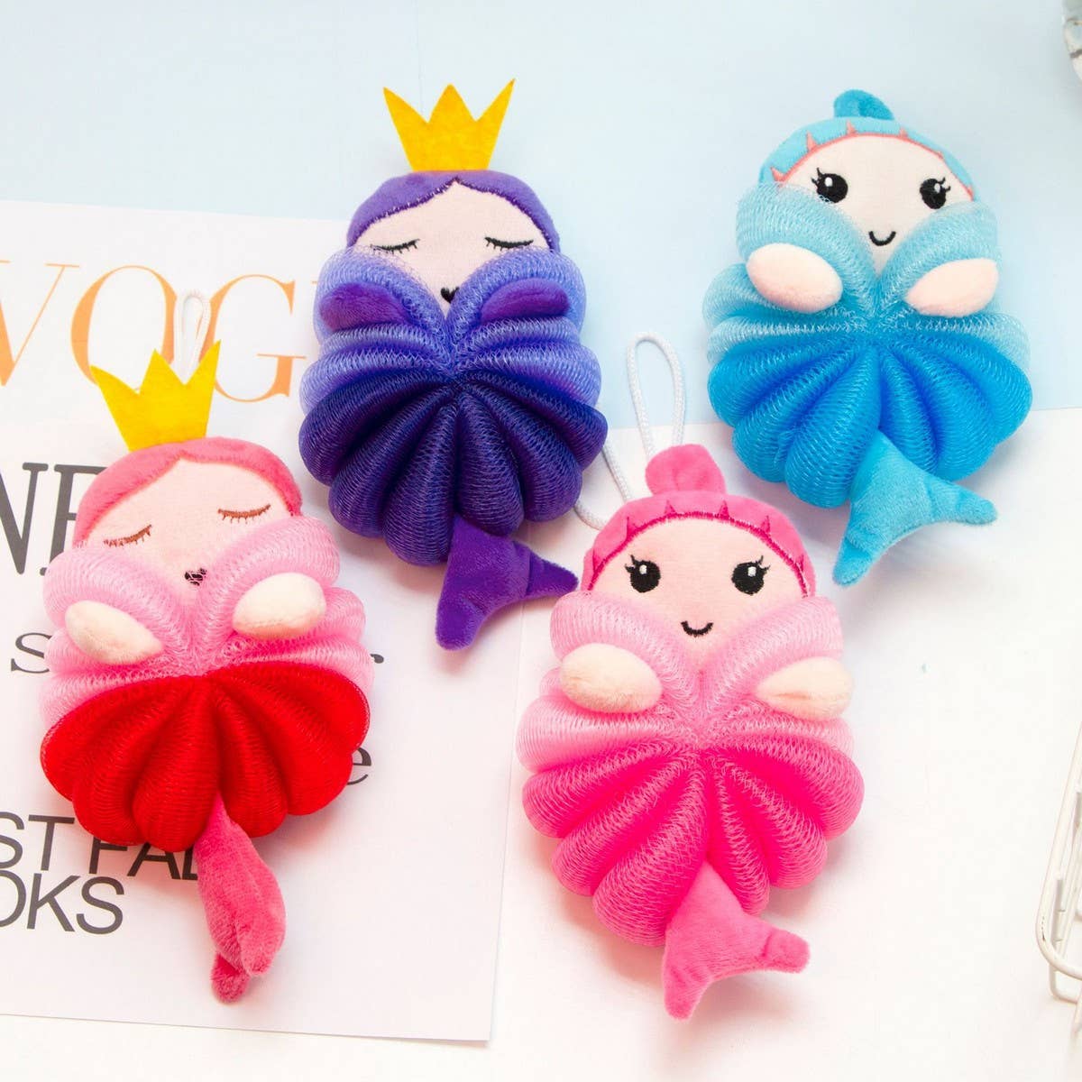 Cwmm8745_Cute Cartoon Soft Bath Ball Bath Flower