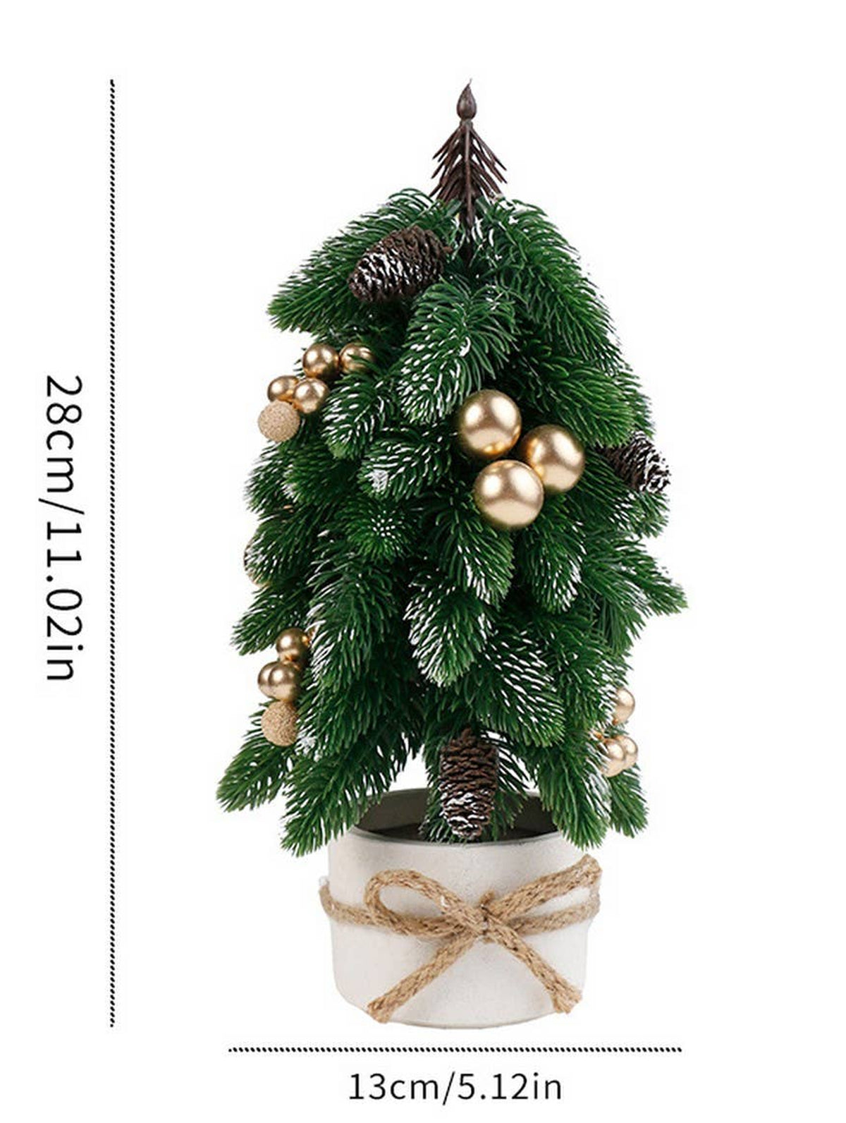 MINI PINECONE RED BERRY CHRISTMAS TABLE DECOR_CWMM9888