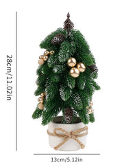 MINI PINECONE RED BERRY CHRISTMAS TABLE DECOR_CWMM9888