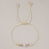 White Crystal Combination Beaded Bracelet_Cwab4625