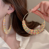 Ven Gras Vine Ring Bohemian Retro Earrings_Cwaje2057