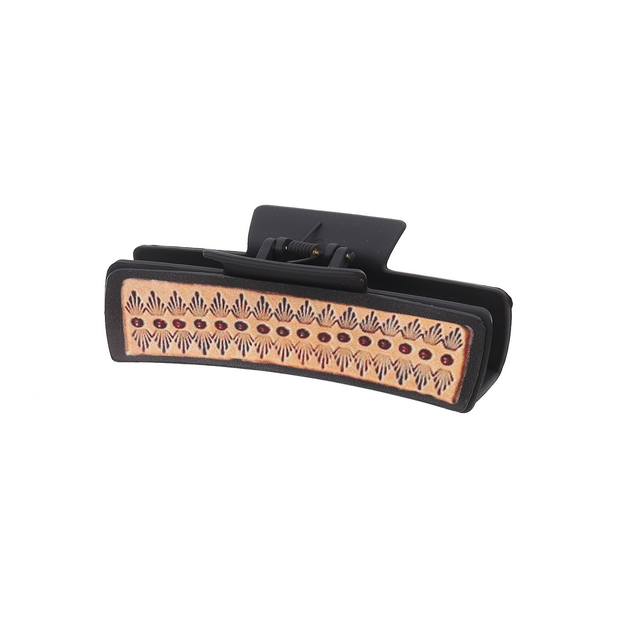 Western Cowboy Style Pu Leather Hair Clip Large_Cwasc03059