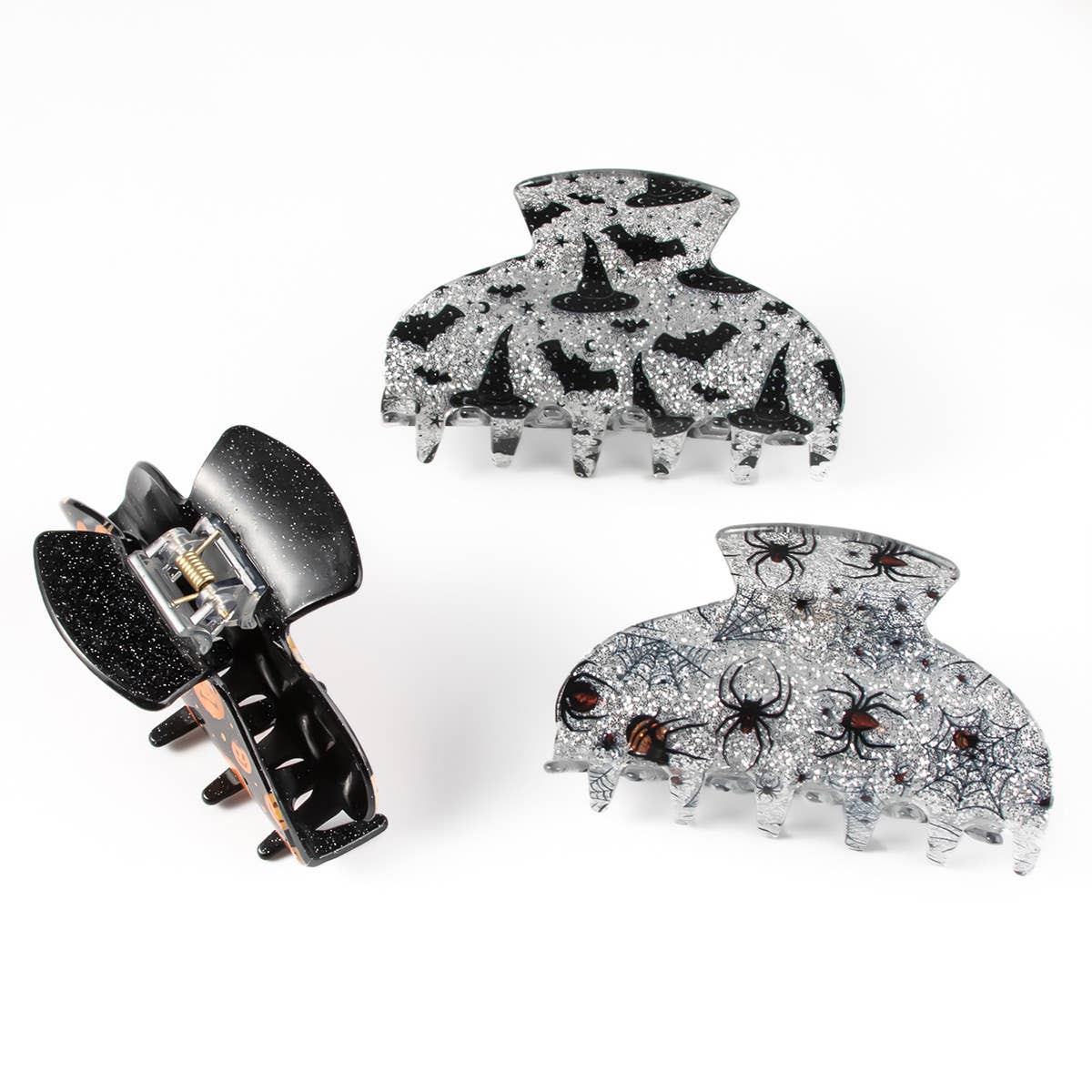 HALLOWEEN MAGIC HAT HAIR CLAW BAT PUMPKIN GHOST_CWAHA1448