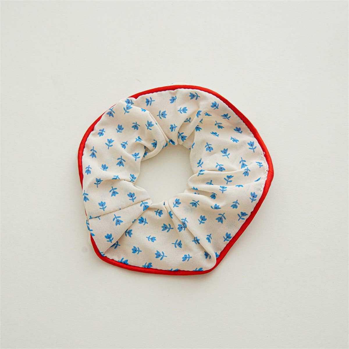 2024 NEW FOREST FLORAL PLAID HAIR TIE_CWAHA1371