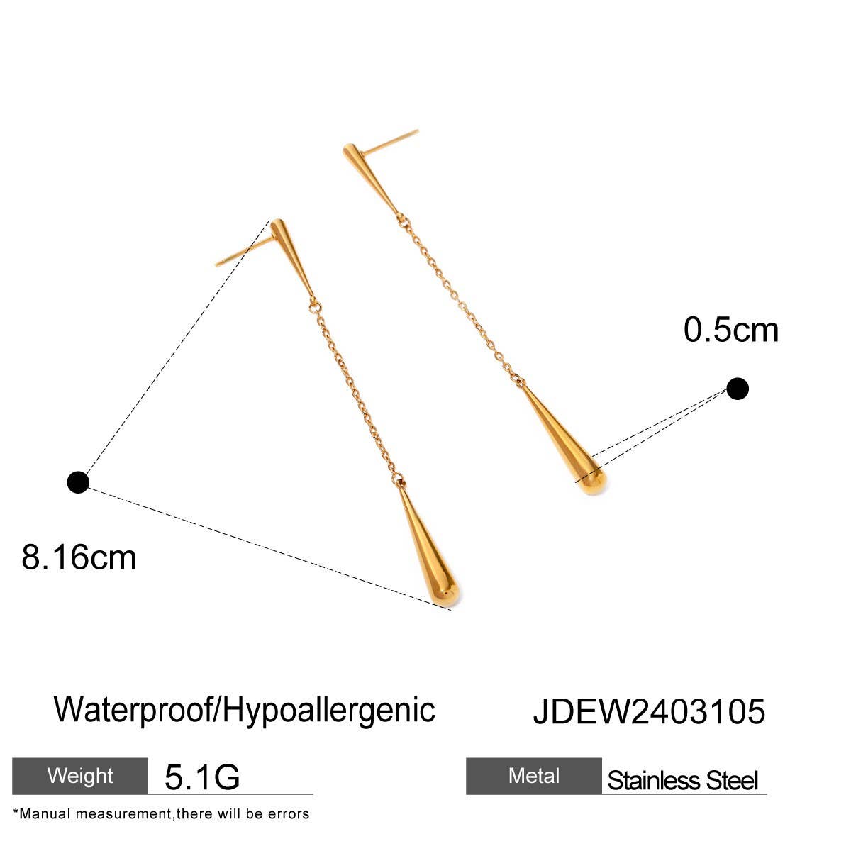 SIMPLE AND ELEGANT TEARDROP TASSEL EARRINGS_CWAJE1788