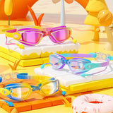 KIDS MIRRORED SWIM GOGGLES HD ANTI FOG CUTE_CWMM6648